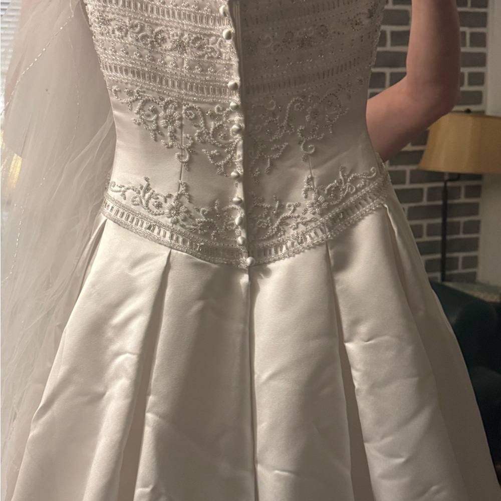 Private Label White Beaded Wedding Dress - Picture 3 of 9